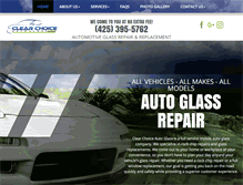 Tablet Screenshot of clearchoice4autoglass.com